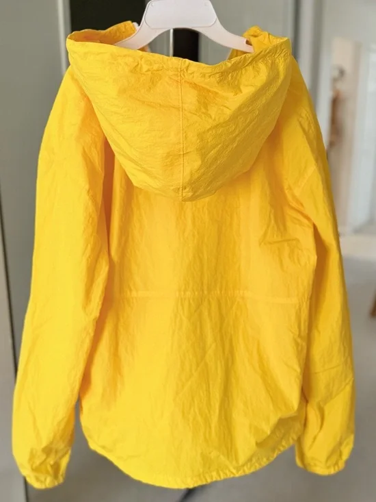 Abercrombie & Fitch Bright Yellow Hooded Anorak Pullover - Picture 4 of 5